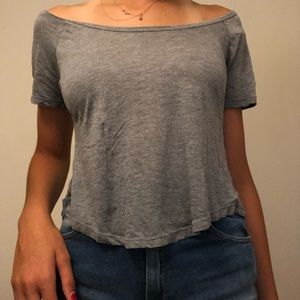Soft Gray Brandy Melville Tee